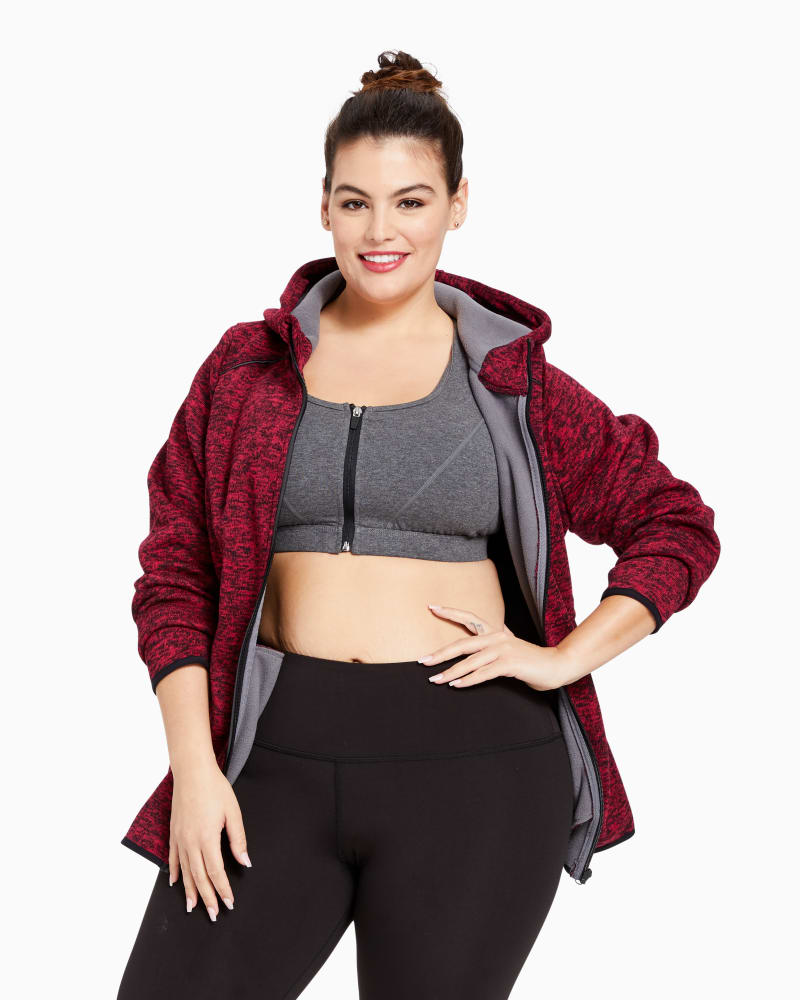 Front of plus size Everest Luxe Fleece Lined Hoodie by Marribee | Dia&Co | dia_product_style_image_id:111921